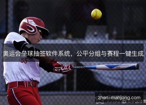 奥运会垒球抽签软件系统,公平分组与赛程一键生成 奥运会垒球抽签软件系统,公平分组与赛程一键生成